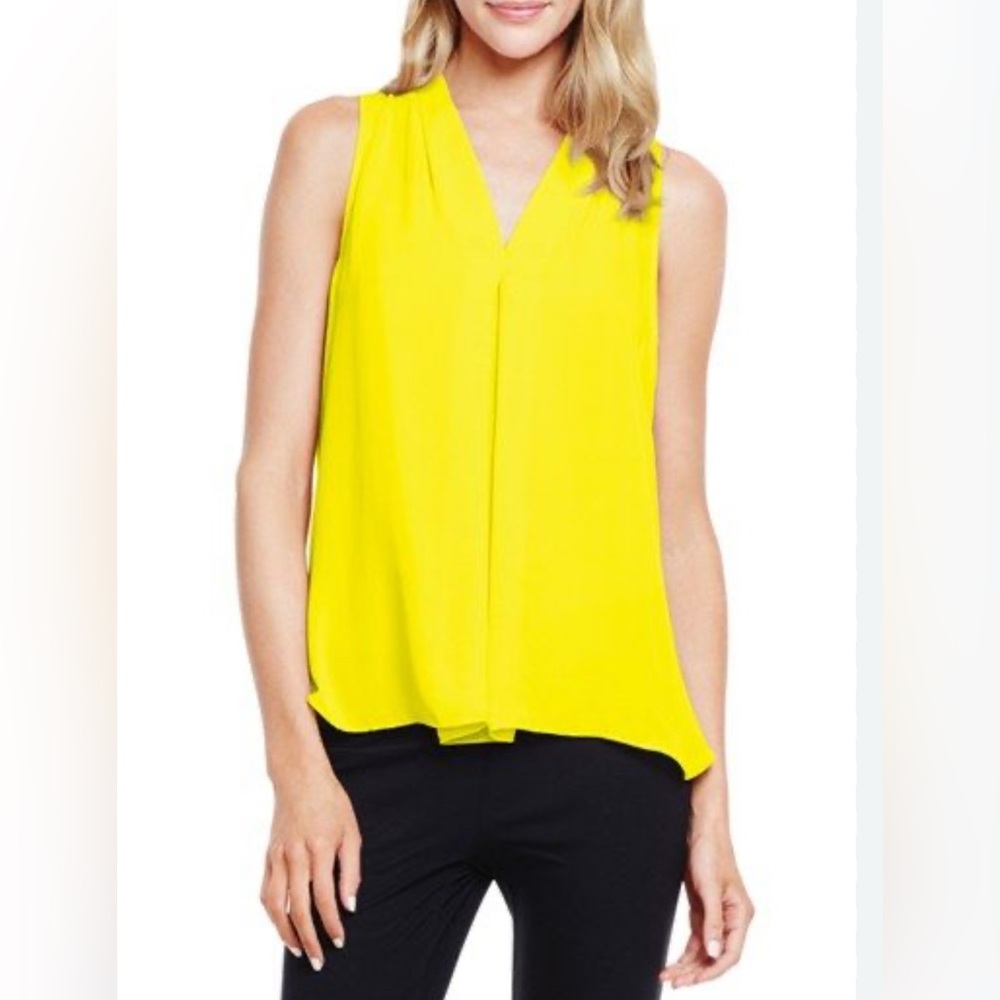 Yellow Sleeveless Blouse (Size S)